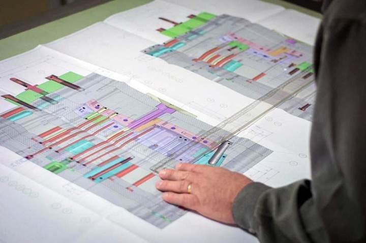 Plan technique fabrication moule d'injection Île-de-France
